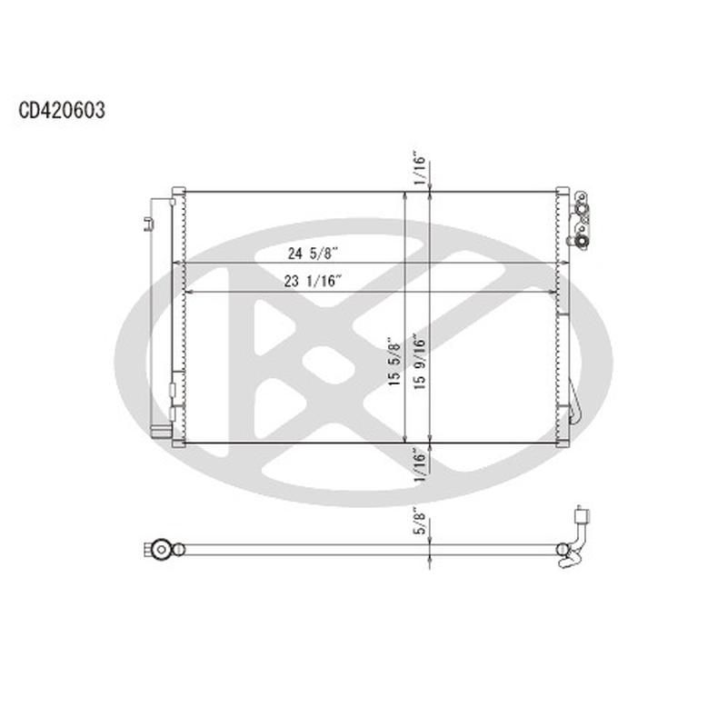 KOYORAD CD420603 Koyorad A/C Condenser CD420603