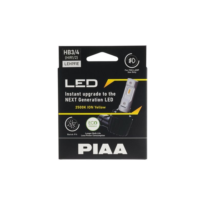 PIAA LEH191E HB3/HB4/HIR1/HIR2 / 2500K / (Pack of 2)