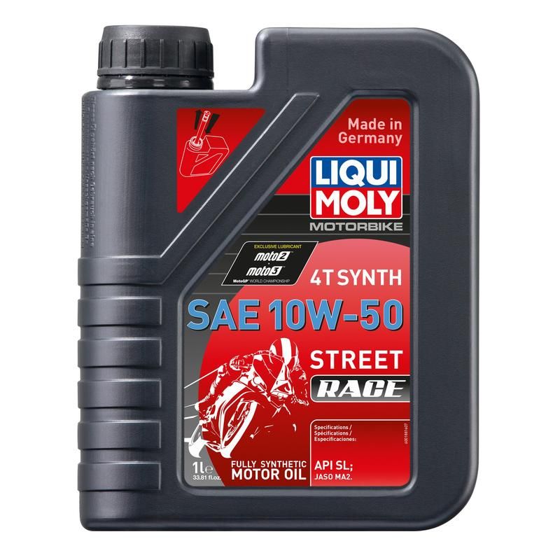 LIQUI MOLY 20066 Motorbike 4T Synth SAE 10W-50 Street Race