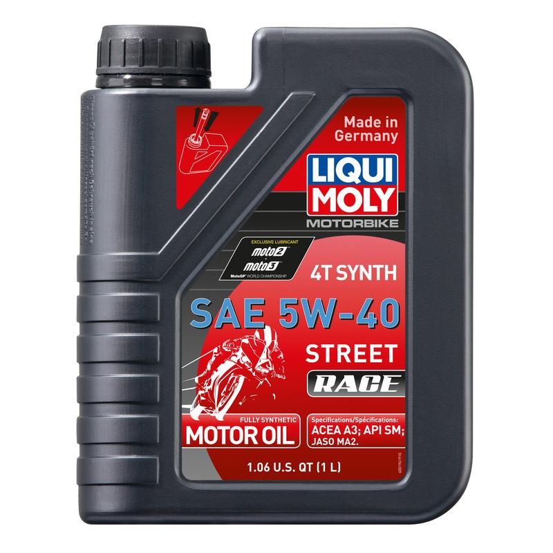LIQUI MOLY 20074 Motorbike 4T Synth 5W-40 Street Race