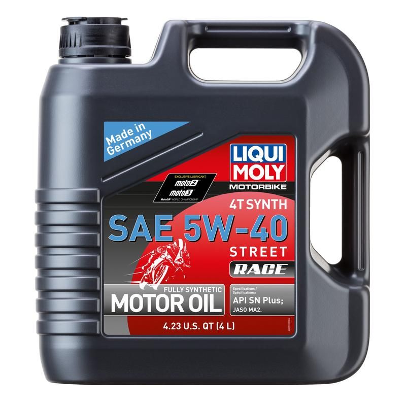 LIQUI MOLY 20076 Motorbike 4T Synth 5W-40 Street Race