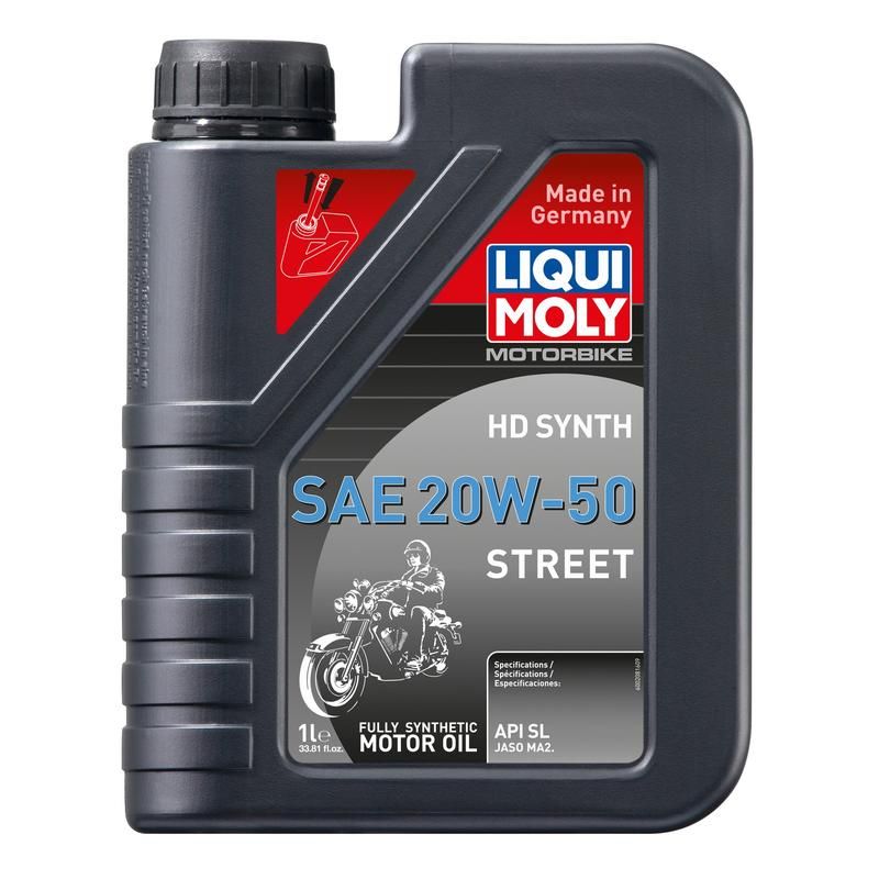 LIQUI MOLY 20100 Motorbike HD Synth SAE 20W-50 Street