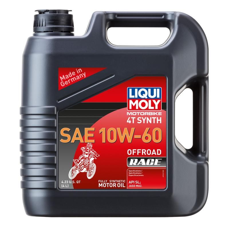 LIQUI MOLY 20188 Motorbike 4T Synth SAE 10W-60 Offroad Race