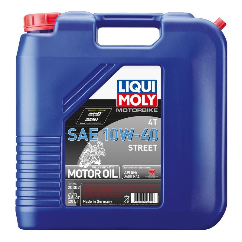 LIQUI MOLY 20302 Motorbike 4T SAE 10W-40 Street