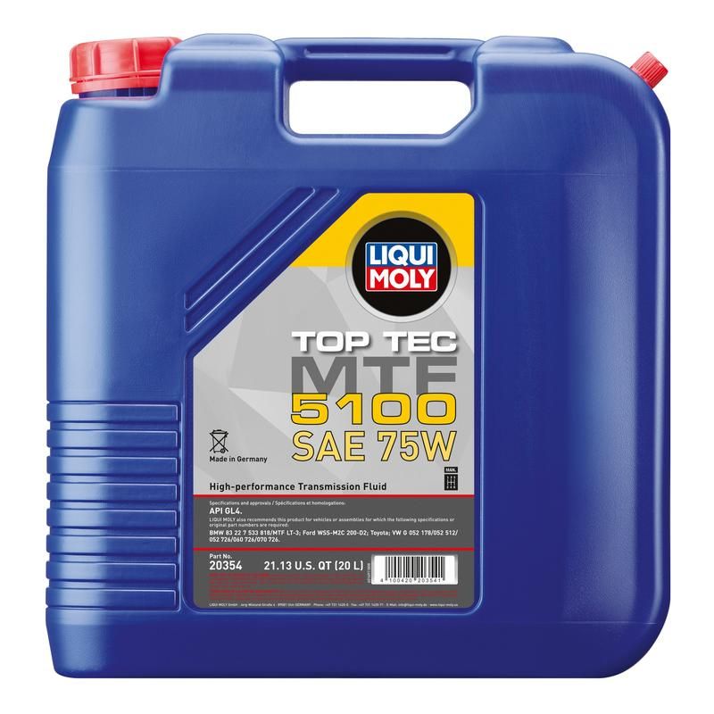 LIQUI MOLY 20354 Top Tec MTF 5100 SAE 75W