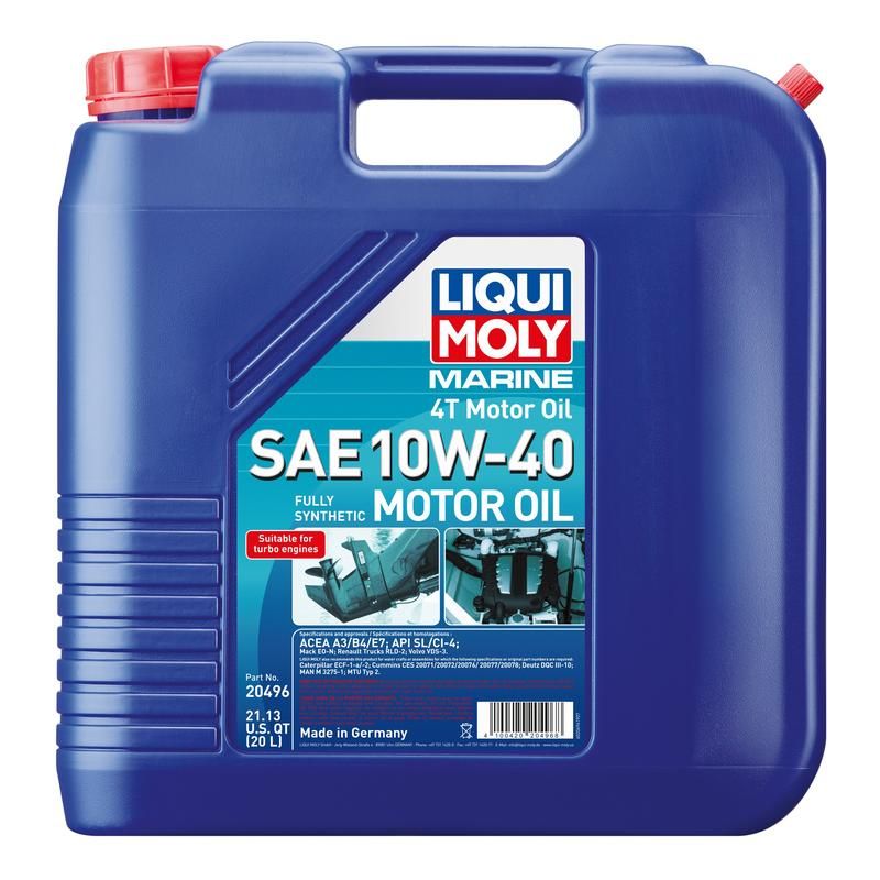 LIQUI MOLY 20496 Marine 4T Motor Oil SAE 10W-40