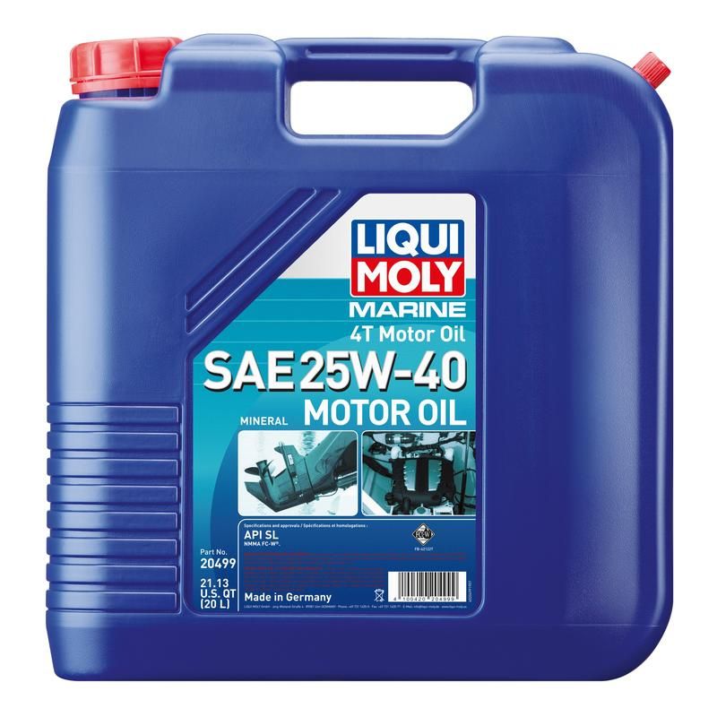 LIQUI MOLY 20499 Marine 4T Motor Oil SAE 25W-40