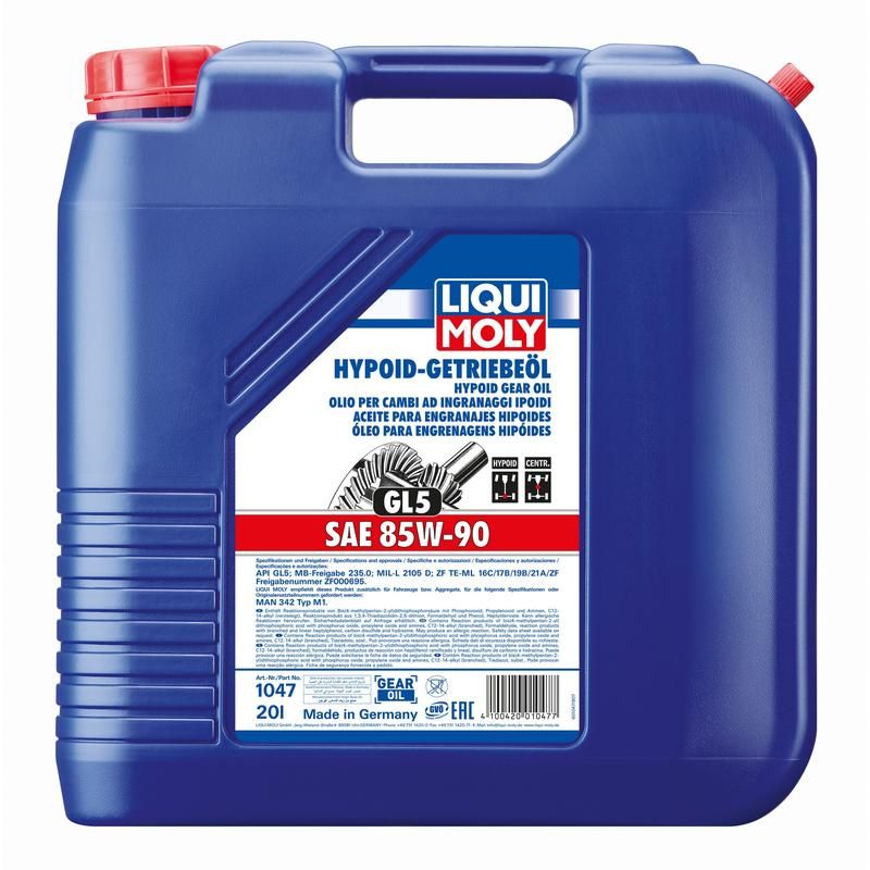 LIQUI MOLY 22082 Hypoid Gear Oil (GL5) SAE 85W-90