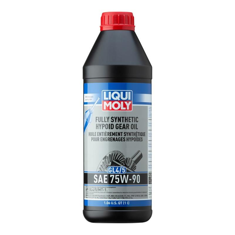 LIQUI MOLY 22090 Fully Synthetic Hypoid Gear Oil (GL4/5) SAE 75W-90