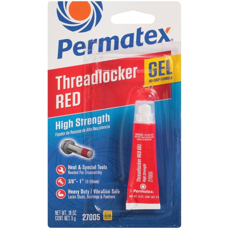 PERMATEX 27005 HI-STRENGTH GEL-RED
