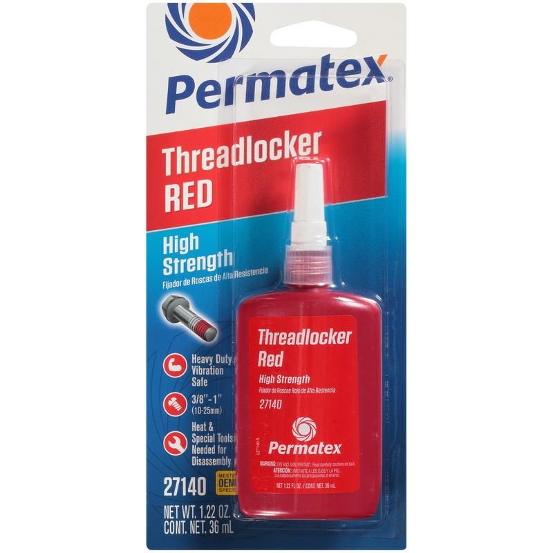 PERMATEX 27140 36ML HI-STRENGTH RED