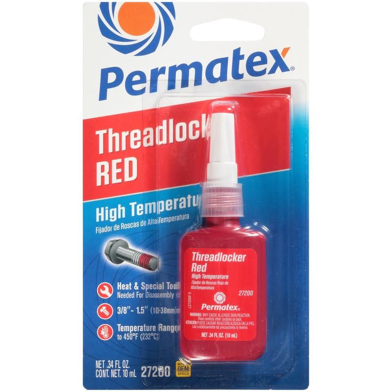 PERMATEX 27200 10ML HI-TEMP/STH RED
