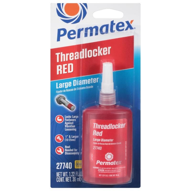 PERMATEX 27740 PERMATEX® Large Diameter Threadlocker Red