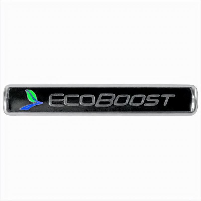 Ford Racing M-1447-EBBLK EcoBoost Emblems/Badges-Black And Silver-Pair