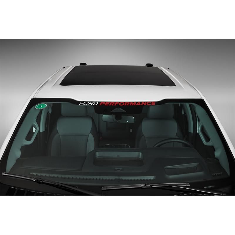 Ford Racing M-1820-WR Ford Performance F-Series Windshield Banner-White/Red