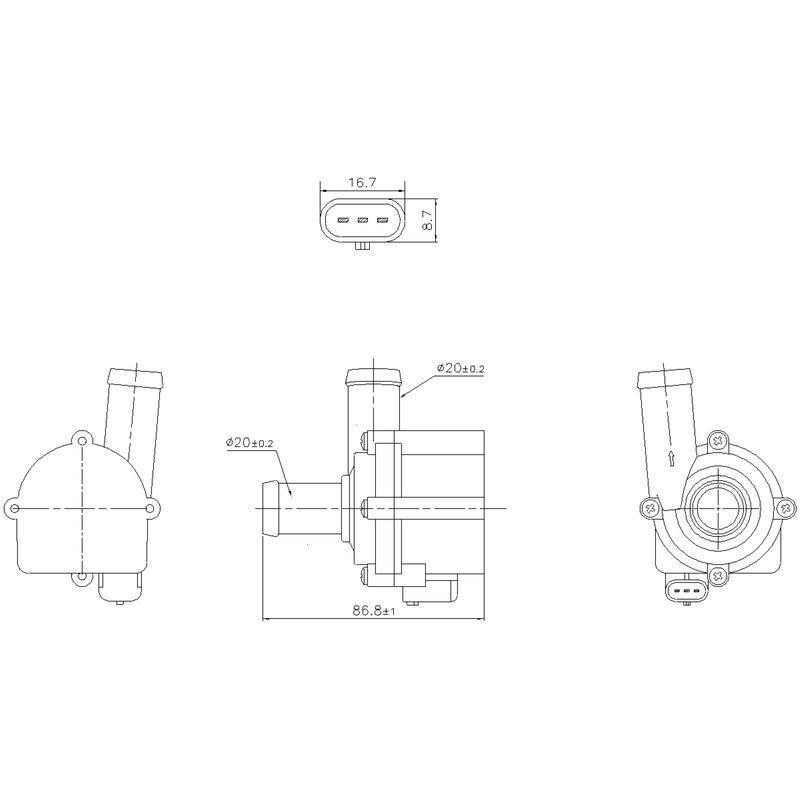 NISSENS 832121 Auxiliary Water Pump