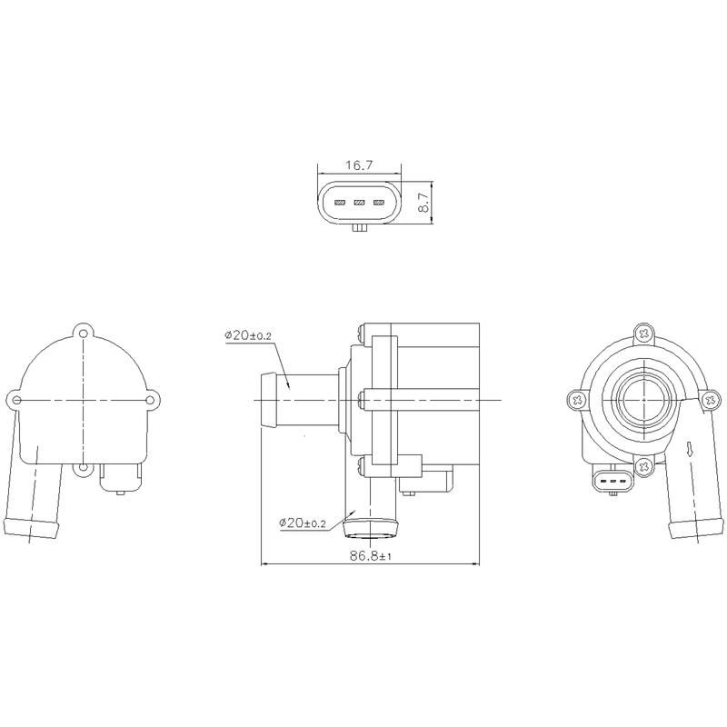 NISSENS 832172 Auxiliary Water Pump