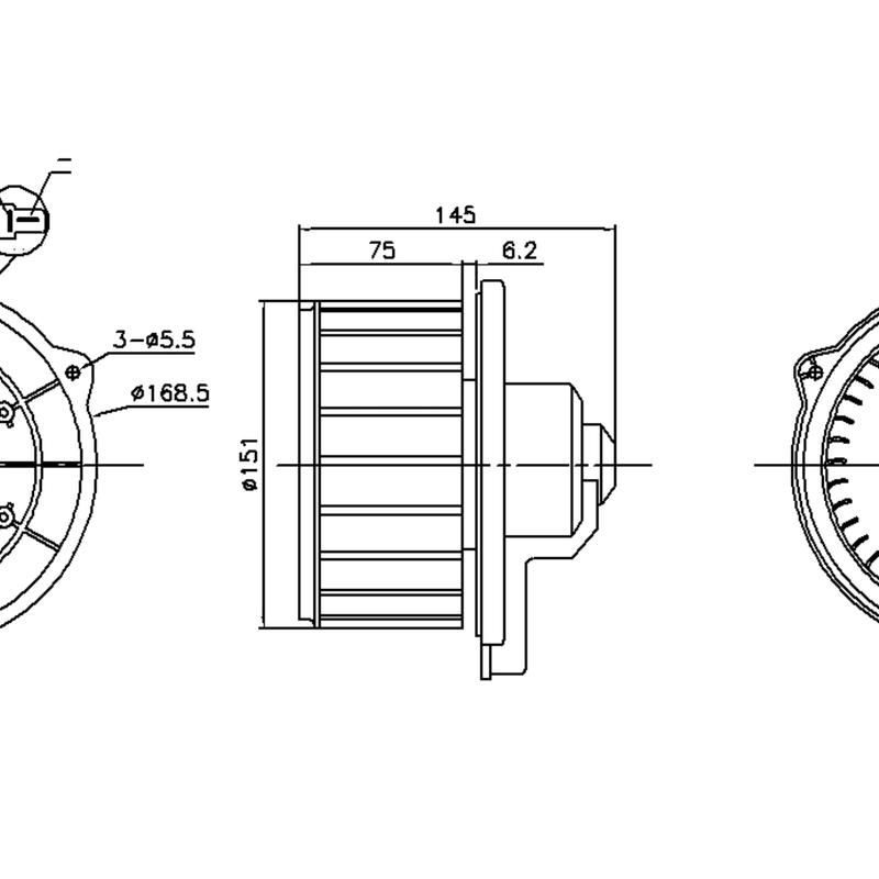 NISSENS 87615 Blower Motor Assembly
