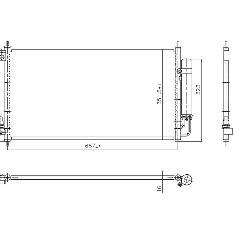 NISSENS 940927 Air Conditioning Condenser