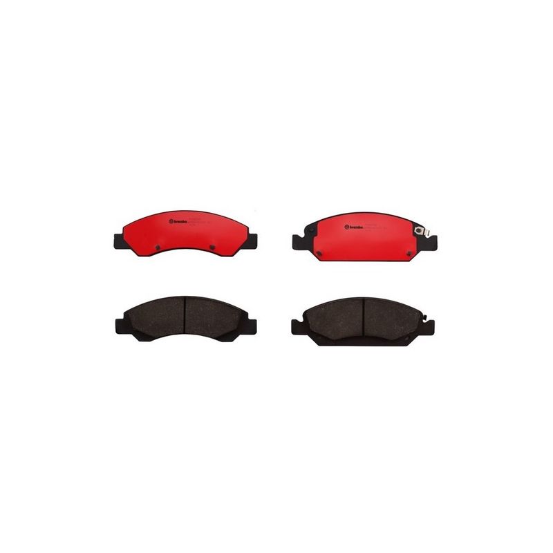 Brembo KT00676 Brembo ceramic brake pad and UV coated vented  brake disc kit