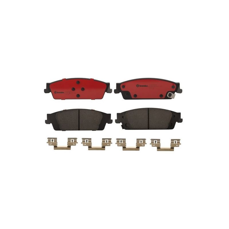 Brembo KT00984 Brembo ceramic brake pad and UV coated vented  brake disc kit