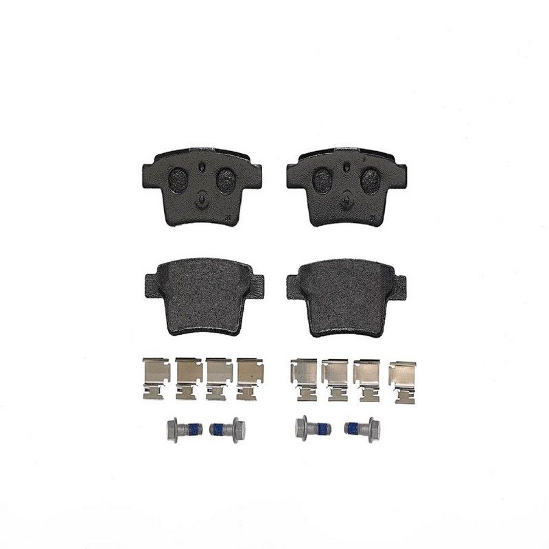 Brembo KT04210 Brembo low-met brake pad and UV coated solid  brake disc kit
