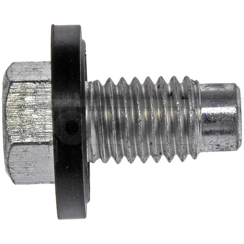 DORMAN 090-059CD Oil Drain Plug Pilot Point Molded Gasket M12-1.75, Head Size 15Mm
