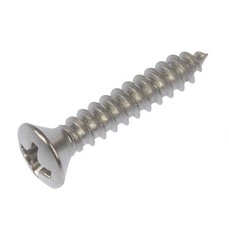 DORMAN 784-100 Self Tapping Screw-Stainless Steel-Oval Head-No. 6 x 1/2 In., 3/4 In.