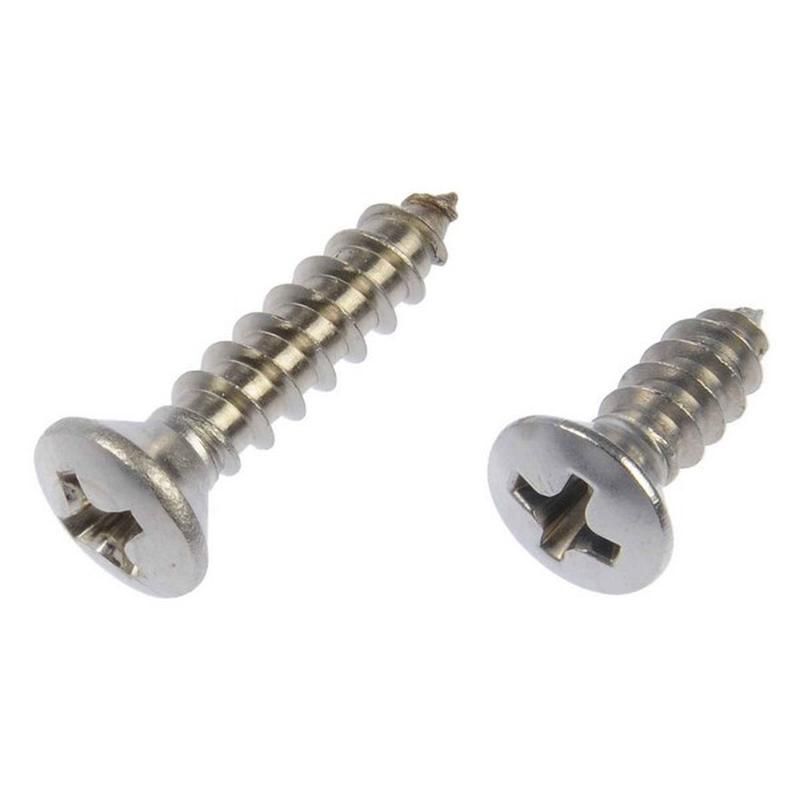 DORMAN 784-115 Self Tapping Screw-Stainless Steel-Oval Head-No. 8 x 1/2 In., 3/4 In.