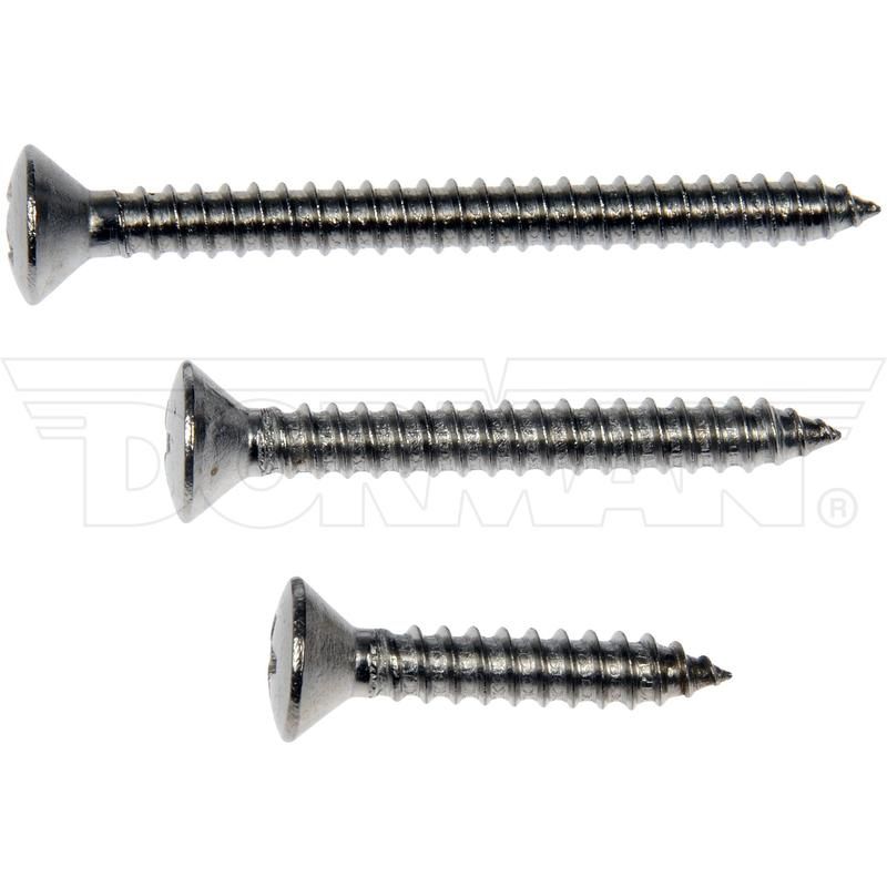 DORMAN 784-145D Self Tapping Screws; No.10 X 1 In, 1-1/2 In., 2 In.