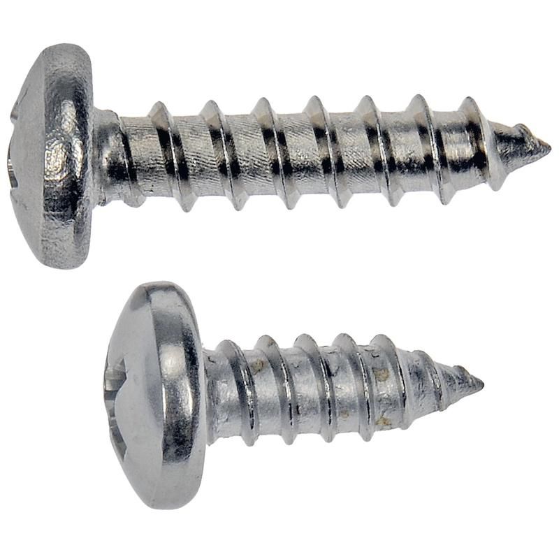 DORMAN 784-150 Self Tapping Screw-Stainless Steel-Pan Head-No. 10 x 1/2 In., 3/4 In.