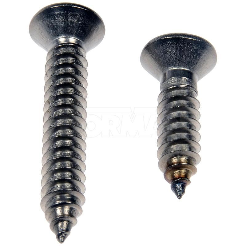 DORMAN 784-180D Self Tapping Screws - Stainless Steel - Oval Head - No.14 X 1 In., 1-1/2 In.
