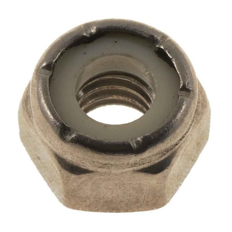 DORMAN 784-300 Hex Nut With Nylon Ring Insert - Stainless Steel -Thread Size - 1/4-20 In.