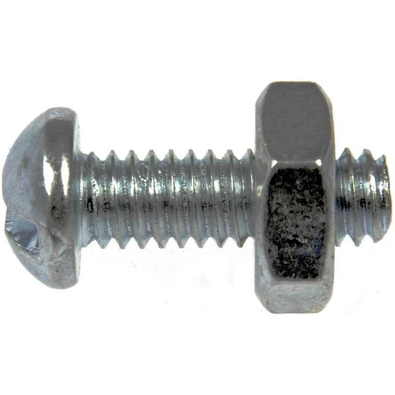 DORMAN 784-700 Machine Screw-Round Head Slotted- 6-32 x 1/2 In. With Hex Nut