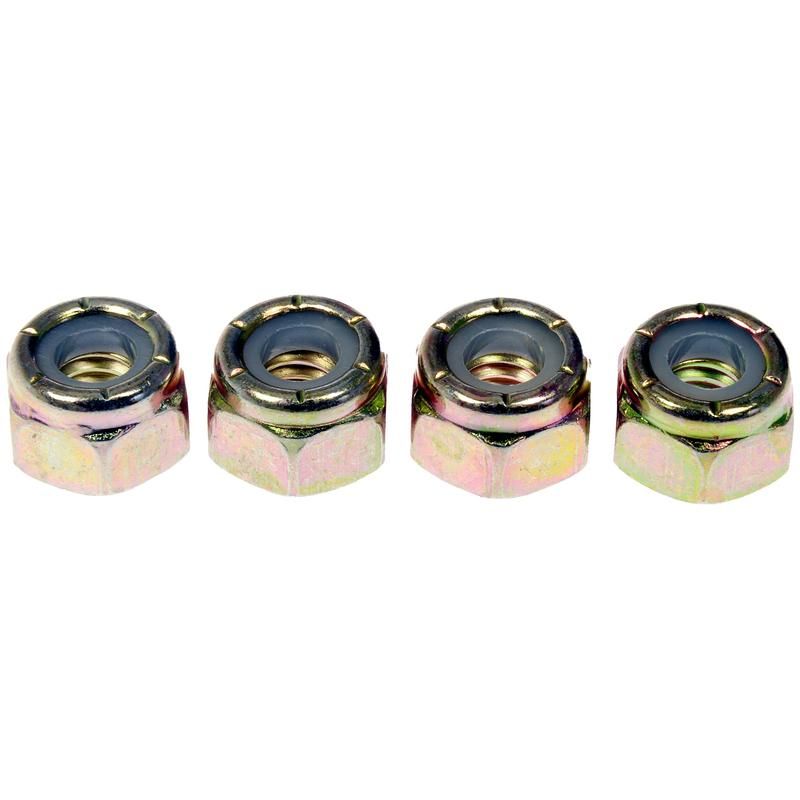 DORMAN 784-750D Hex Lock Nuts With Nylon Ring - Grade 2 - Thread Size 1/4-20, Height 5/16 In.