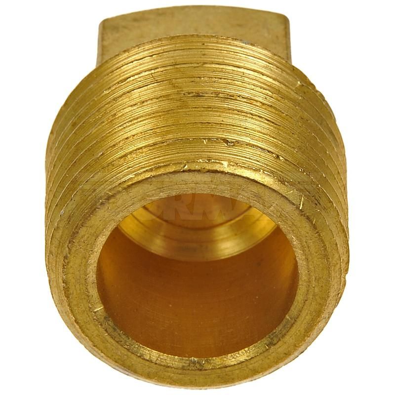 DORMAN 785-073D Brass Pipe Plug - Square Head - 1/2 In. MNPT