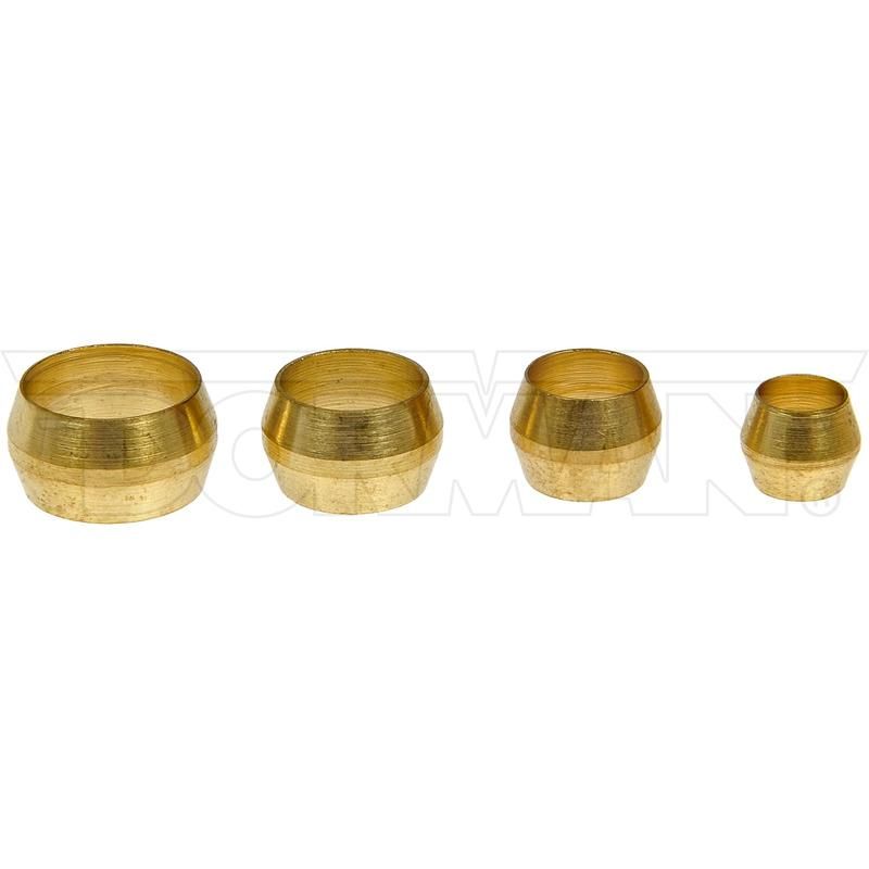 DORMAN 785-318D Brass Compression Sleeve Assortment - 3/16 In., 1/4 In., 5/16 In., 3/8 In.