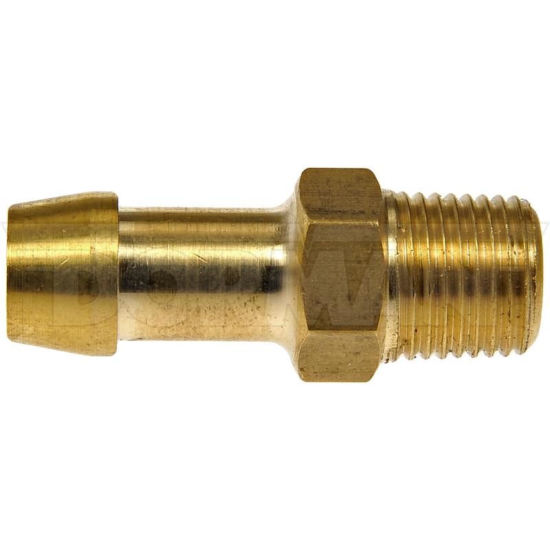 DORMAN 785-408D Fuel Hose Fitting - Inverted Flare Male Connector - 3/8 In. X 3/8 In. Tube