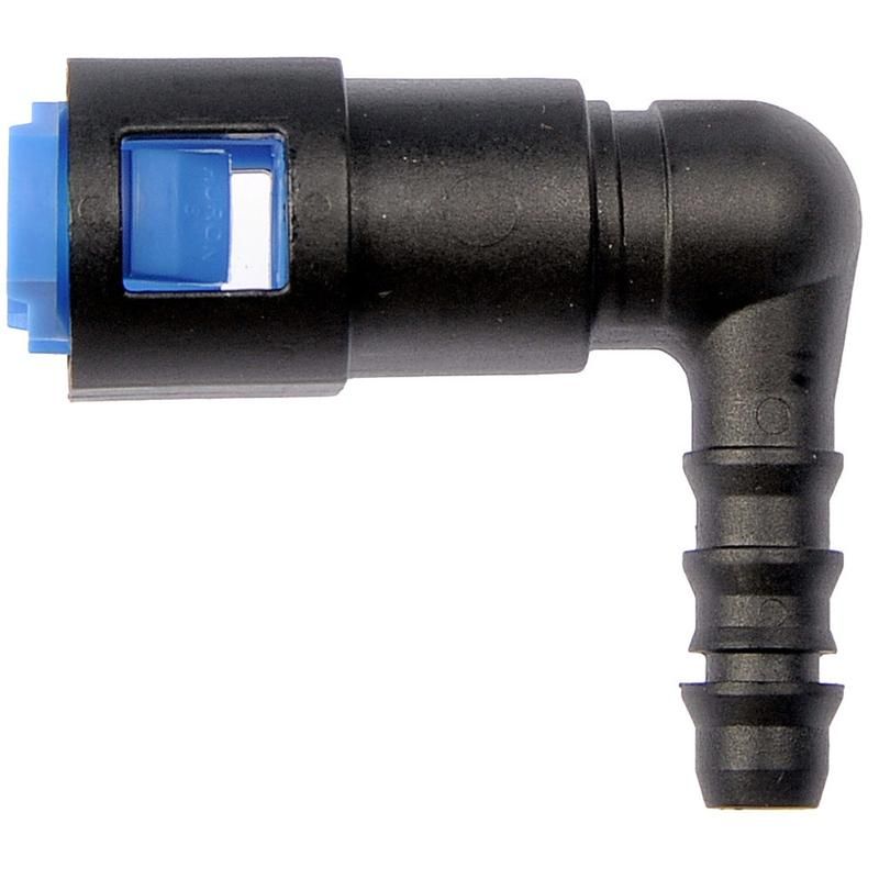 DORMAN 800-091 Fuel Line Quick Connector 90 Degree Angle  3/8 In Steel To 5/16In Nylon Tubing