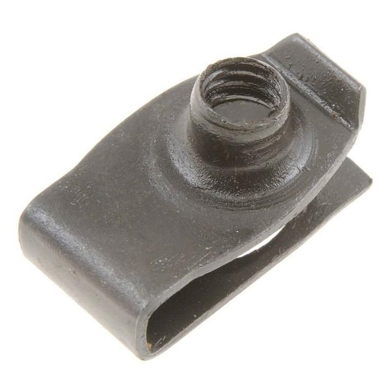 DORMAN 961-313 Clip Nut - U-Threaded,1/4-20 In X9/16 In, Panel Range.025 In -.150 In