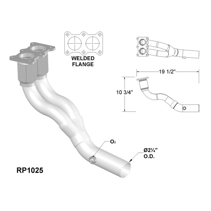 OEM Industries RP1025 Exhaust Pipe
