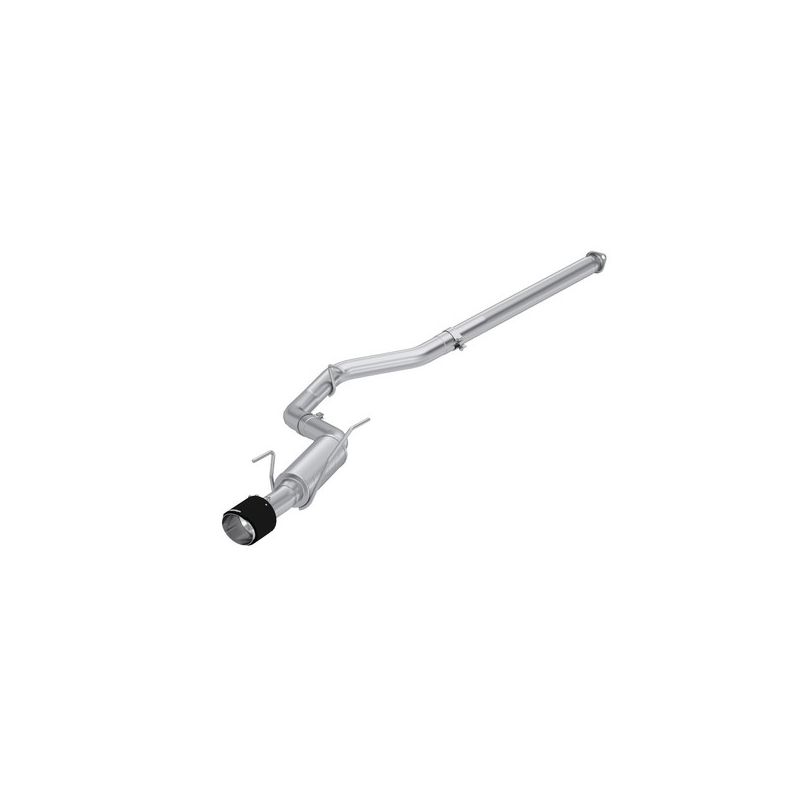 MBRP Exhaust S48093CF 3in. Cat-Back; Single Rear Exit; T304 with CF Tip