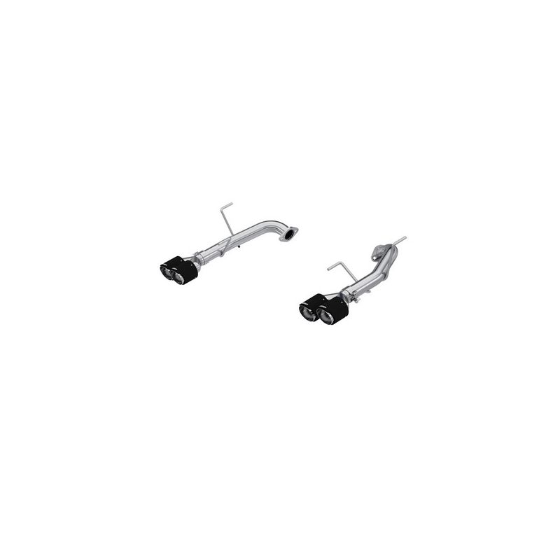 MBRP Exhaust S48103CF 2.5in. Axle-Back; Dual Split Rear; T304; Quad CF Tips