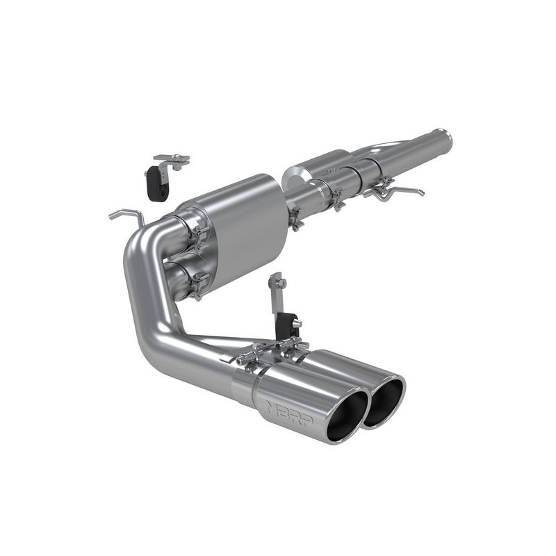 MBRP Exhaust S5081AL 3in. Cat-Back; Pre-Axle Dual Side Exit; AL