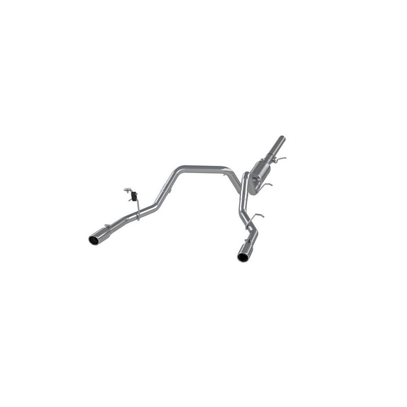 MBRP Exhaust S5084AL 3in. Cat-Back; 2.5in. Dual Split Rear Exit; AL
