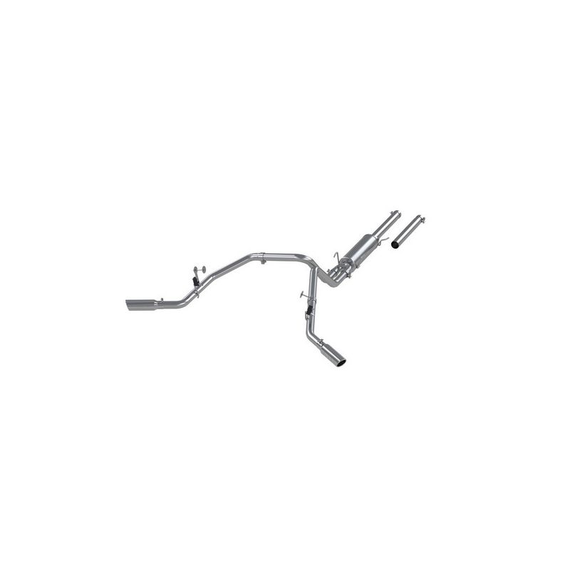 MBRP Exhaust S5114AL 3in. Cat-Back; 2.5in. Dual Split Side Exit; AL