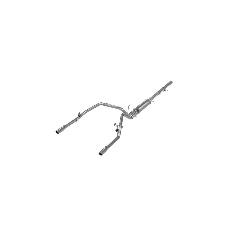 MBRP Exhaust S5126AL 3in. Cat-Back; 2.5in. Dual Split Rear Exit; AL
