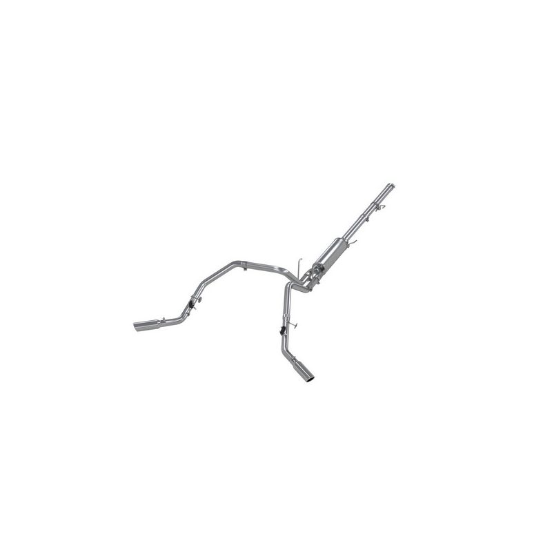 MBRP Exhaust S5128AL 3in. Cat-Back; 2.5in. Dual Split Rear Exit; AL