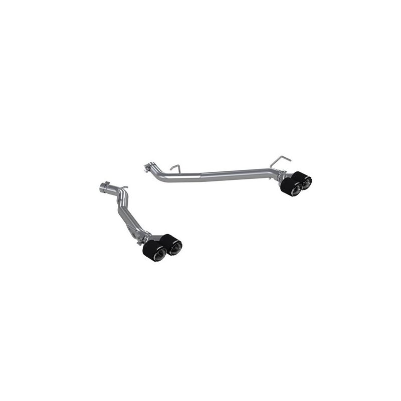 MBRP Exhaust S52033CF 2.5in. Axle-Back; Dual Rear Exit; T304; CF Tips
