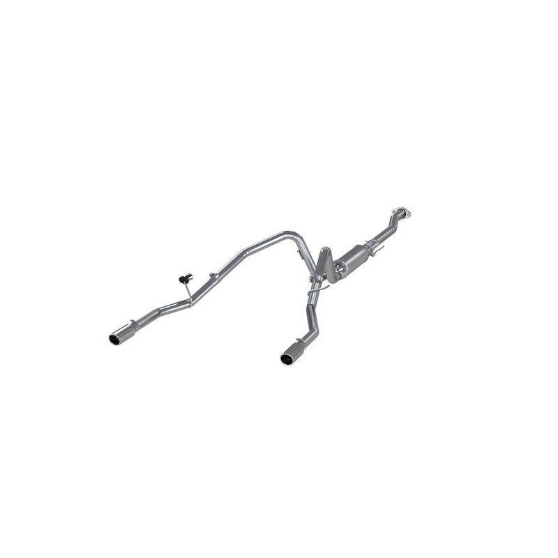 MBRP Exhaust S5240AL 3in. Cat-Back; 2.5in. Dual Split Rear Exit; AL